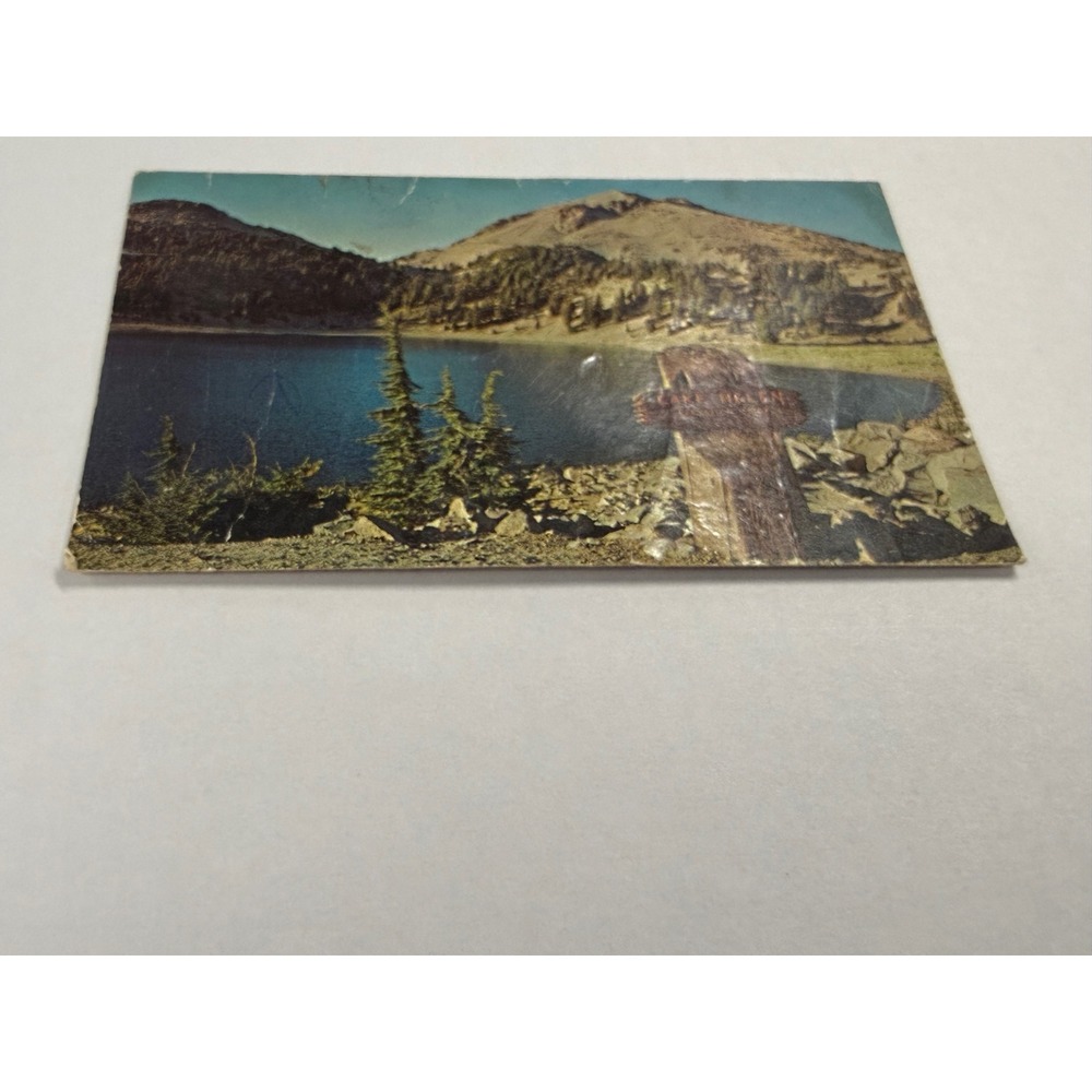 Vintage Lassen Peak Lake Helen Postcard Lassen Volcanic National Park CA S-1029 - Picture 5 of 13